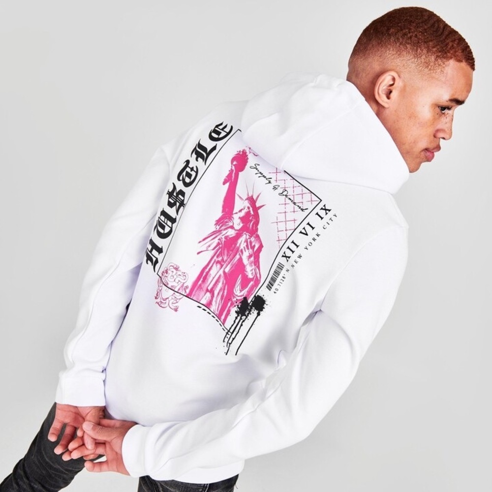 Supply and Demand Rebel White Hoodie